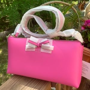 Authentic Kate Spade leather bow chain Crosby 🎀